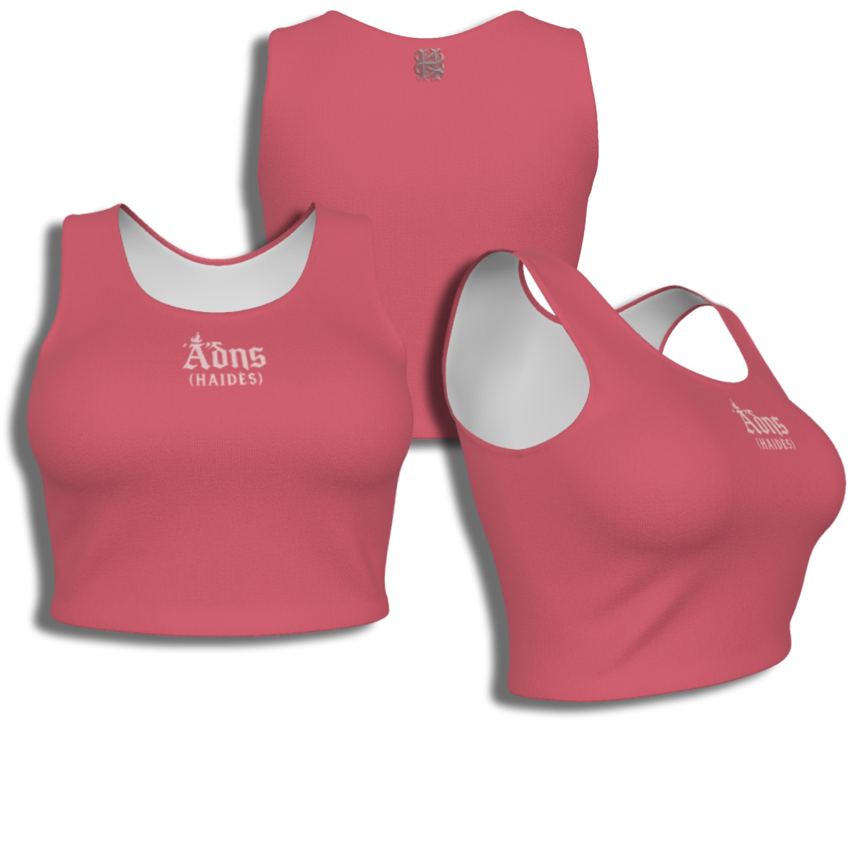 Hades Apparel All-Over Print Women's Sport Crop Tank Top