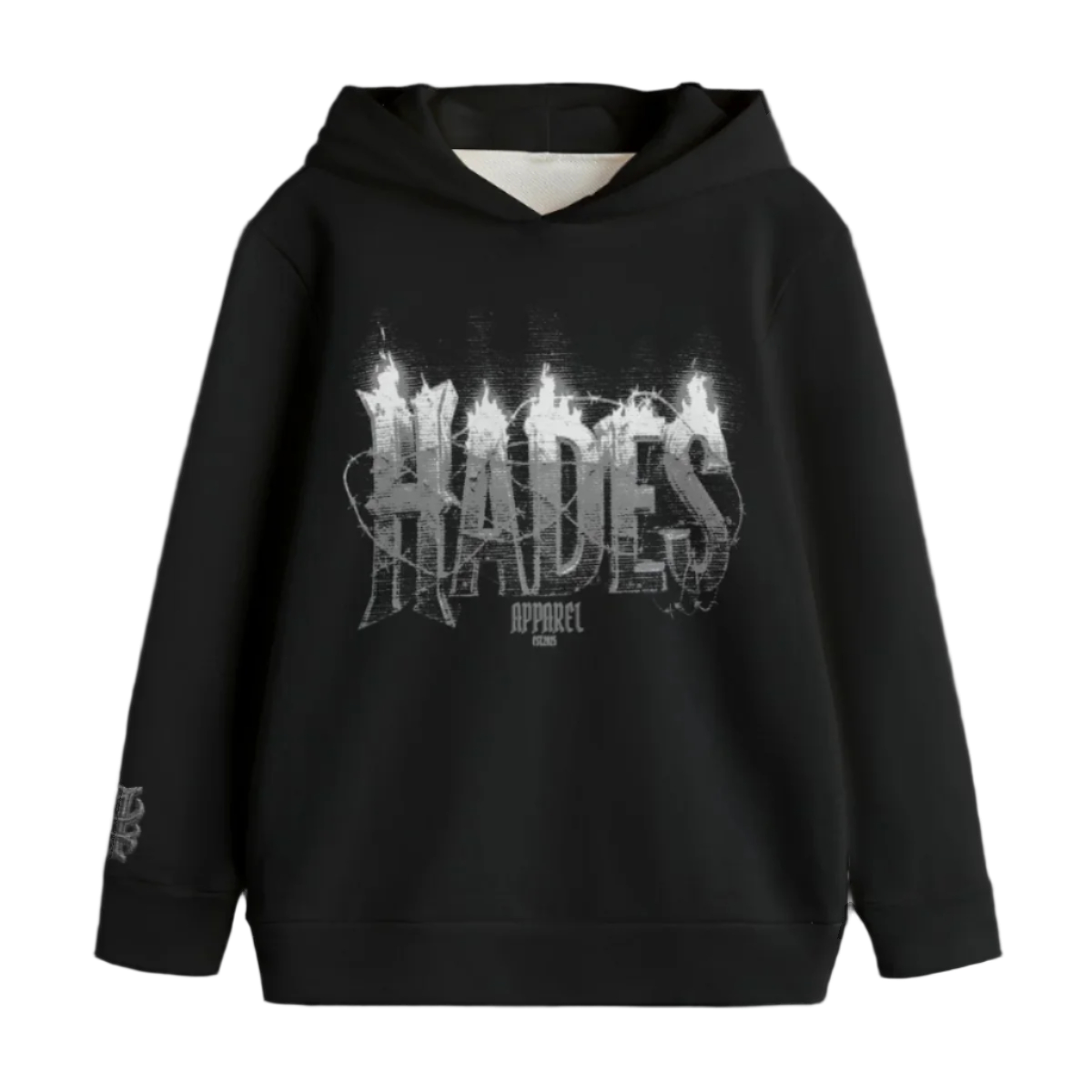Hade Apparel Black Vintage Unisex Kid's Pullover Hoodie | 310GSM Cotton