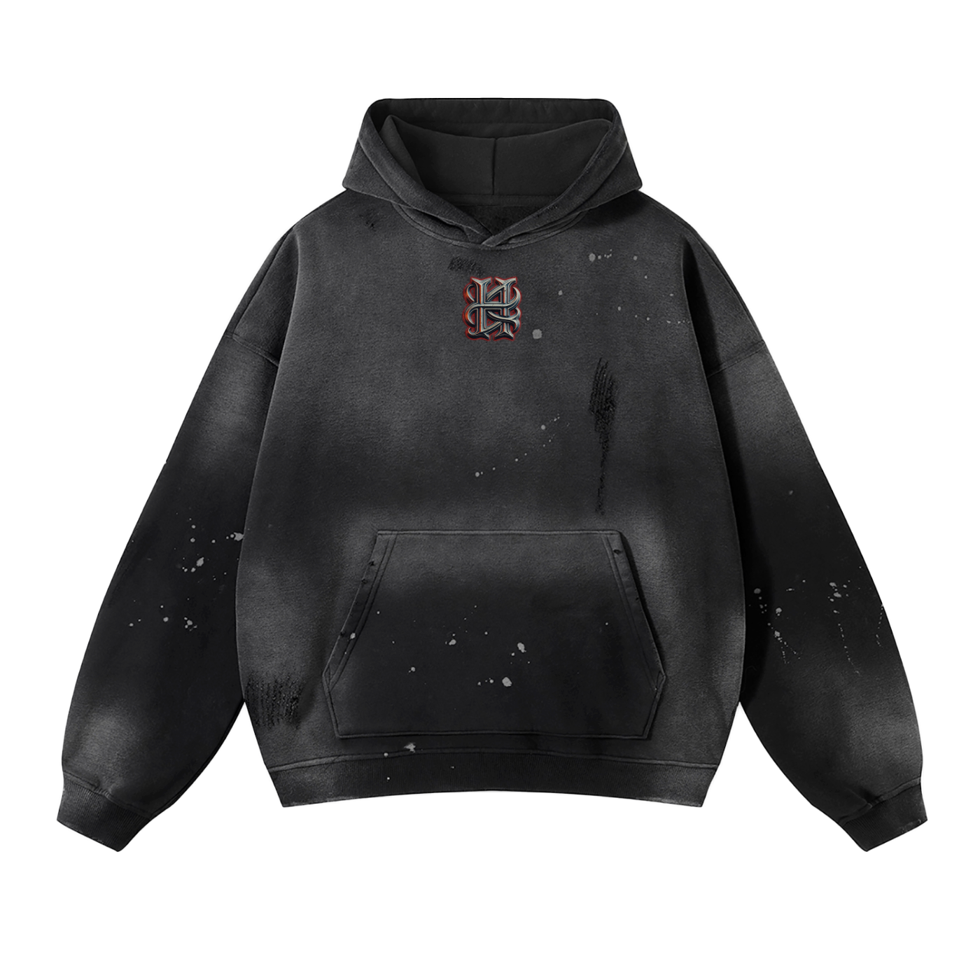 Hades Apparel Vintage Wash Frayed Fleece Hoodie - 360 GSM