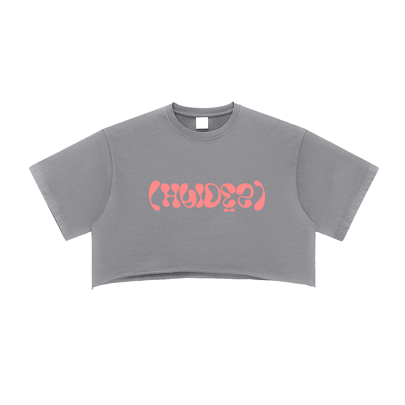 Hades Apparel Snow Washed Raw Edge Crop Top