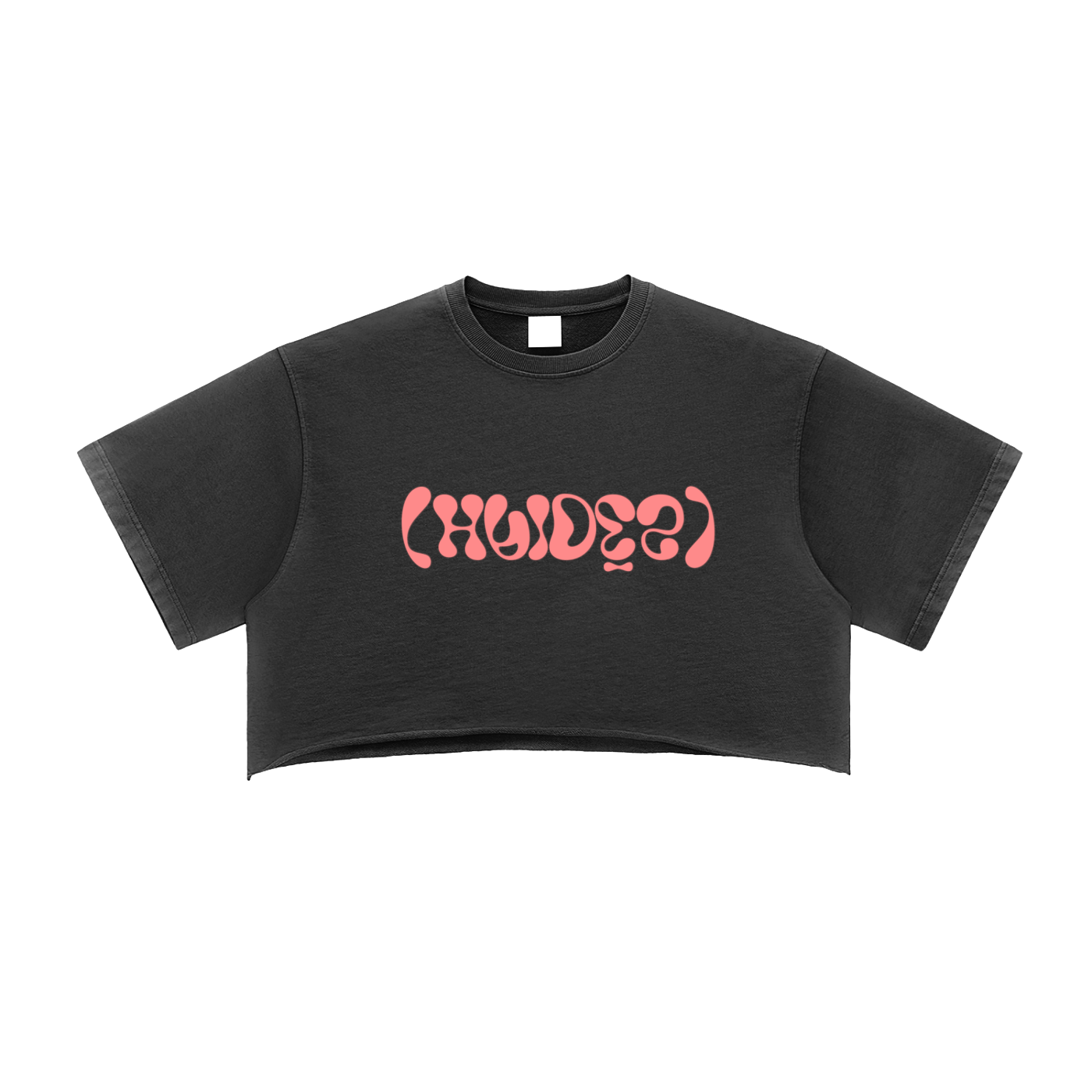 Hades Apparel Snow Washed Raw Edge Crop Top
