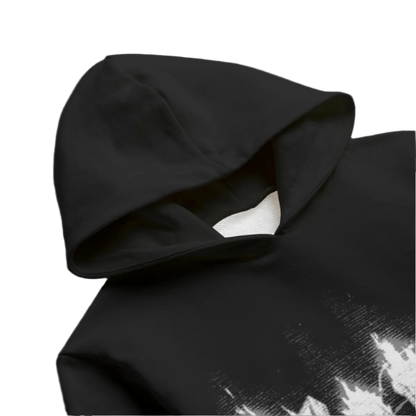 Hade Apparel Black Vintage Unisex Kid's Pullover Hoodie | 310GSM Cotton