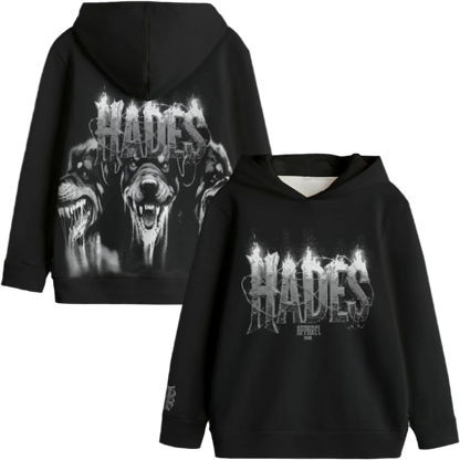 Hade Apparel Black Vintage Unisex Kid's Pullover Hoodie | 310GSM Cotton