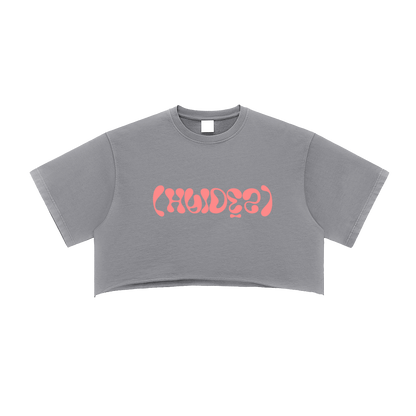 Hades Apparel Snow Washed Raw Edge Crop Top